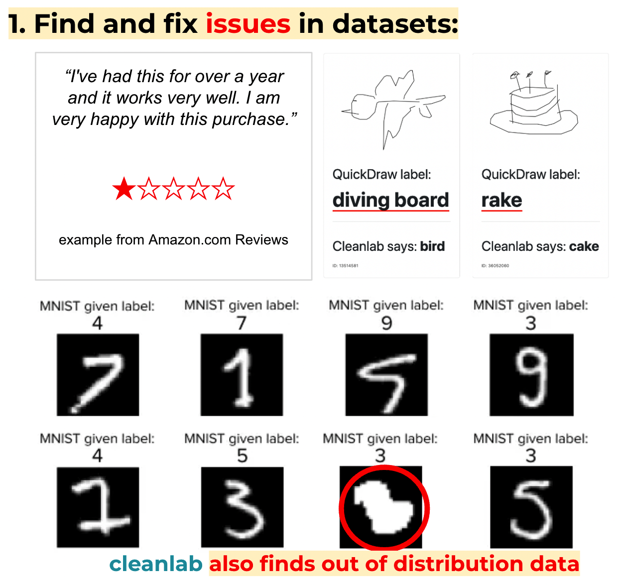 Find and fix issues in any labeled dataset